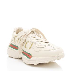 Gucci Leather Logo Rhyton Sneakers - Size 9.5 / 39.5